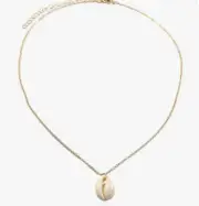 Indian Traditional Conch Shell Pendent With Gold Chain For Womens