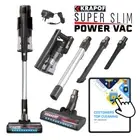 KRAPOF® Ultra-Slim Cordless Stick Vacuum with FREE Extra Battery