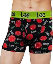 [Lee] Men's Boxer Briefs, Open Front, Short, Tomato B, 5L