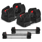 Lifespan Cortex Revolock V2 80kg Adjustable Dumbbell & Barbell All-in-One Set (40kg Pair)