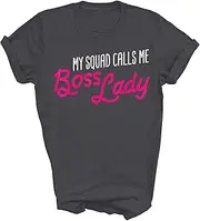 [Generic] Funny Boss My Squad Calls Me Boss Lady Employer Gift Unisex Shirt Women Men