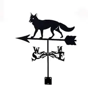 Stainless Steel Weather Vane - Grouse Weathervane Measuring Tools Creative Animal Wind Direction Indicator,Wild Fox