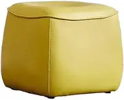 Footstools & Ottomans Footstool Bean Bag Bazaar Cube Sofa Foot Stool Rest Chair PU Square Soft Change Shoe Bench Seat for Makeup Living Room Bedroom Pouffe Stool (Color : Yellow a)