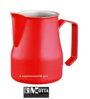 MOTTA RED Tefllon Milk frothing Pitcher Jug No1 Barista , late art 0.750 lit