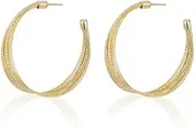 MAYJAI Long style exaggerated personality large ring earrings earrings