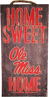 Fan Creations NCAA Ole Miss Rebels 6" x 12" Home Sweet Home Wood Sign