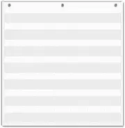 EAMAY Classroom Monthly Calendar Pocket Chart for 2.75 * 2.75 Cards,Homeschool Supplies and Classroom Must Haves! Only Chart(White)