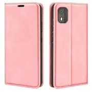 For Nokia C02 Skin-touch Feeling Wallet Pu Leather Phone Case Stand Shockproof Phone Cover