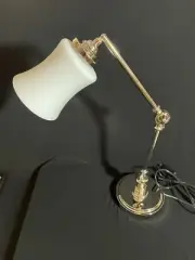 Mayful Chrome Finish Swing Arm Desk Lamp Adj Gooseneck Modern Home Or Office.