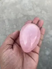 Natural Large Rose Quartz Hand Carved Egg Yoni Crystal Egg 75MM 280 Grams