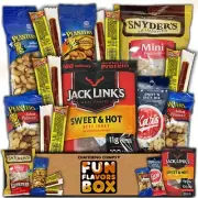 Beef Jerky Nuts Care Package, Low Carb Foods Snack Gift Box, 12 Count
