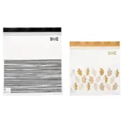IKEA ISTAD Resealable Bags 25-Pack – 1.2L Black/Yellow – Freezer-Safe & Reusable