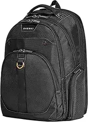 [Everki] Atlas Business Laptop Backpack - Adjustable Compartment, Men or Women, Travel Friendly, Black