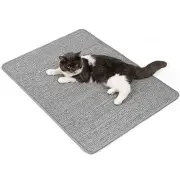 Cat Scratcher Mat,Natural Sisal Cat Scratch Pad with Hook&Loop Tape,Horizontal