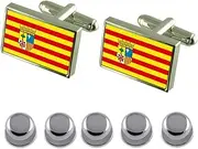 [Select Gifts] Shirt Dress Studs Aragon Flag Cufflinks