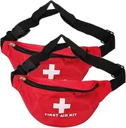 Kisangel 2pcs Waistband First Aid Kit Car First Aid Kit Car Emergency for Car Aid Kit Family Vehicle First Aid Kit Red Nylon Cloth