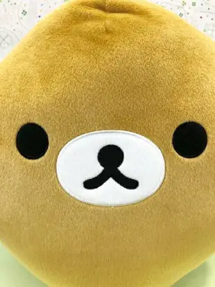 【震撼精品百貨】Rilakkuma San-X 拉拉熊懶懶熊 拉拉熊圓型抱枕-哥哥大頭#00689 震撼日式精品百貨