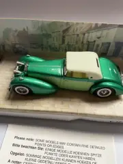 MATCHBOX 1990 MODELS OF YESTERYEAR 1938 Y17A GREEN HISPANO SUIZA Riveted Axles