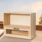 Desktop Storage Cabinet Shelf Display Box for Sundries Toys Action Figures