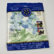 New Plaid Decorator Blocks Foxgloves Digitales 53239 Flowers Floral Crafts