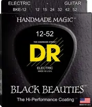Electric Guitar Strings, Black Beauties - Black Coated, 12-52 (BKE-12)