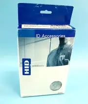 Fargo HID 10599 Full Face Card Badge Retractable Vinyl Reel w/Slide Clip 50/Pack