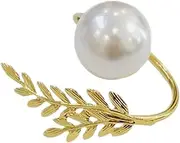 Old Napkin Rings - Decorative Table Napkin Rings, Pearl Napkin Holders | Delicate Napkin Holder With Pearl Accents For Home, Elegant Napkin Holders For Wedding Table, Classic Napkin Holder With Pearls