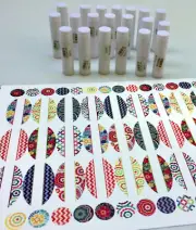 20 DIY Lipbalm .15 oz chapstick tubes and labels