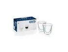 DeLonghi Double Walled Thermo Espresso Glasses, Set of 2, Regular