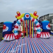 5mWx3mH Inflatable Clown Arch For Various Advertising Kids Party School Events