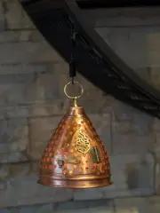 Handmade Copper Lantern, Vintage Style Copper Lantern, Rustic Candle Holder