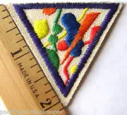 Girl Scout Brownie 1990s COLORS & SHAPES TRY-IT Math Geometry Patch Badge