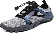 [GLLX] Water Shoes Men Women Lightweight Ladies Aqua Aerobics Shoes for Swim Running Surfing Driving Diving Kayaking Beach,Gray,42
