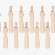 WoolCraft 10pcs Needle Pen Set - Poking, Felting, Cross Stitch - Wooden Holder w