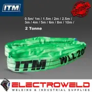 ITM 2 Ton Round 2m 2.5m 3m 4m Green Lifting Sling Hoist Rigging 2T TM9162-02020