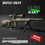 Camouflage Guns Wrap Skins Premium Vinyl Sticker Matte Rifle Pre-Cut Partizan3