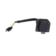 Car Auto American 4 Flat To 7-Way Round Blade Trailer Plug Connector & Mounting