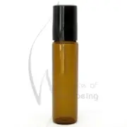 15ml Amber Glass Roller Ball Bottle - Pack of 10 - Brand New - Free Post