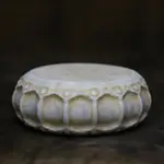 漢白玉石雕仿古做舊小鼓石鼓中式茶席案頭承杯子擺件復古陳設裝飾