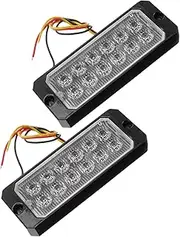 ERINGOGO 2pcs 12-24v Car Led Side Turn Signal Indicator Lights Super Bright Waterproof Aluminum Alloy Design