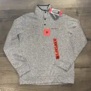 Eddie Bauer Men's Radiator Fleece Pullover 1/4 Snap-front Gray M NEW NWT
