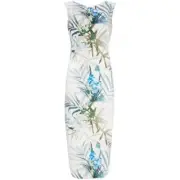 NWT TED BAKER Loua in White Twilight Floral Fitted Pencil Sheath Dress 2 / US 6