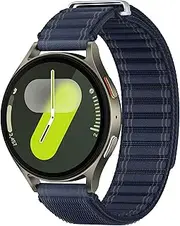 [Samsung] Galaxy Watch 7 Bespoke Edition 44mm Bluetooth AI Smartwatch w/Energy Score, Wellness Tips, Heart Rate, Sleep, Fitness Tracker, Navy Fabric Brand, Green, US Version, 1Yr Manufacturer Warranty,