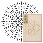 Reusable PLASTIC STENCIL Template DIAMETER 15.4, 23.2", 35", 47.2" 67" FIREWORKS