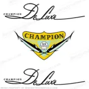 Fits Champion 5.5hp Playboy Light Twin Outboard Motor Decals - 1940