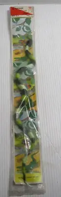 MIP VINTAGE PLASTIC SNAKE GREEN BLACK REPTILE 18" RUBBER JIGGLER EMPRESS TOYS
