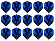 5 New Sets Harrows Vivid Standard Dart Flights - Ships w/ Tracking - Blue