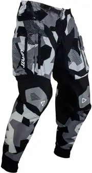 Leatt 4.5 Enduro S24 Forge, textile pants , color: Grey/Black/White , size: S