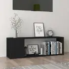 NNEVL TV Cabinet Black 100x24x32 cm Chipboard