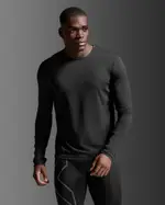 Ignition Grid Base Layer, 2XU, XXL, Black/Silver Reflective, Male
